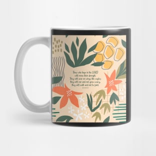 Hope in the Lord Scripture, Isaiah 40:31 Mug